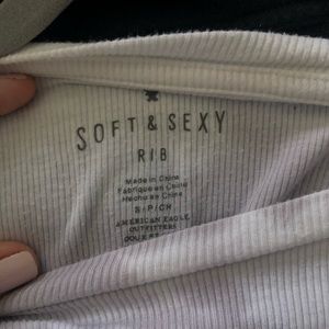 Purple and white tie die shirt